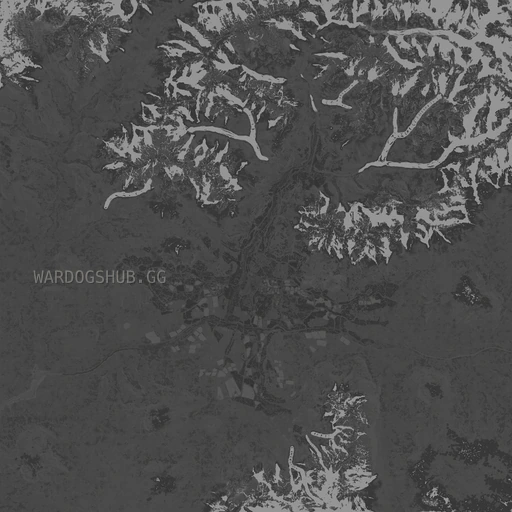 Bakurani overhead terrain map