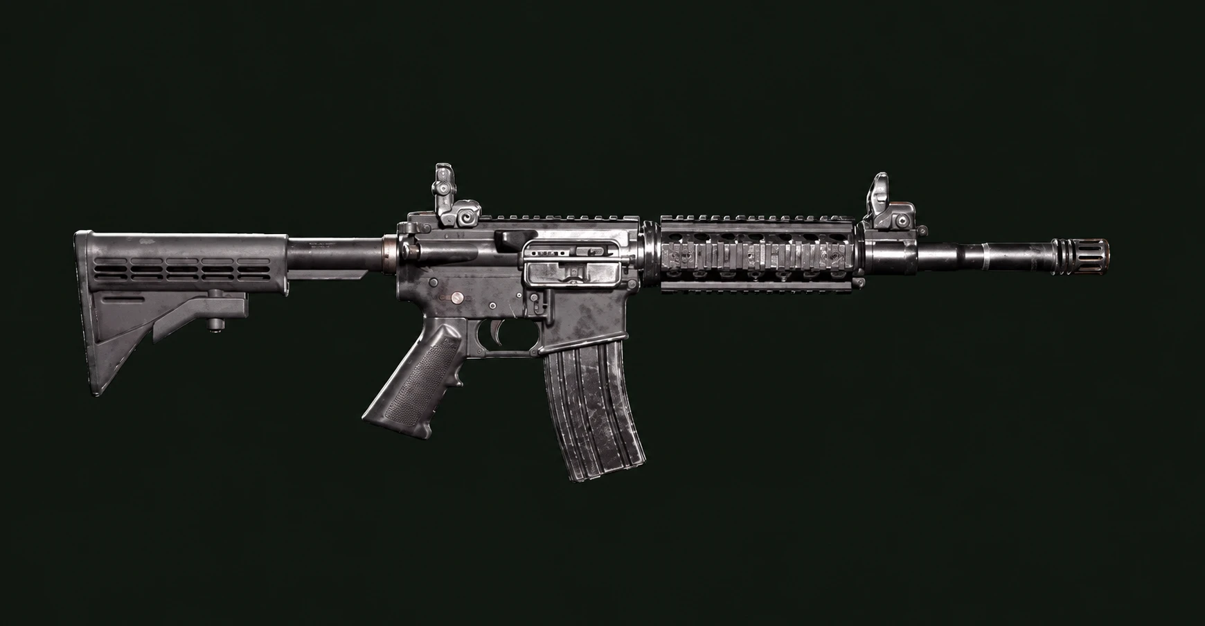 Retouched visual reference of M4 weapon